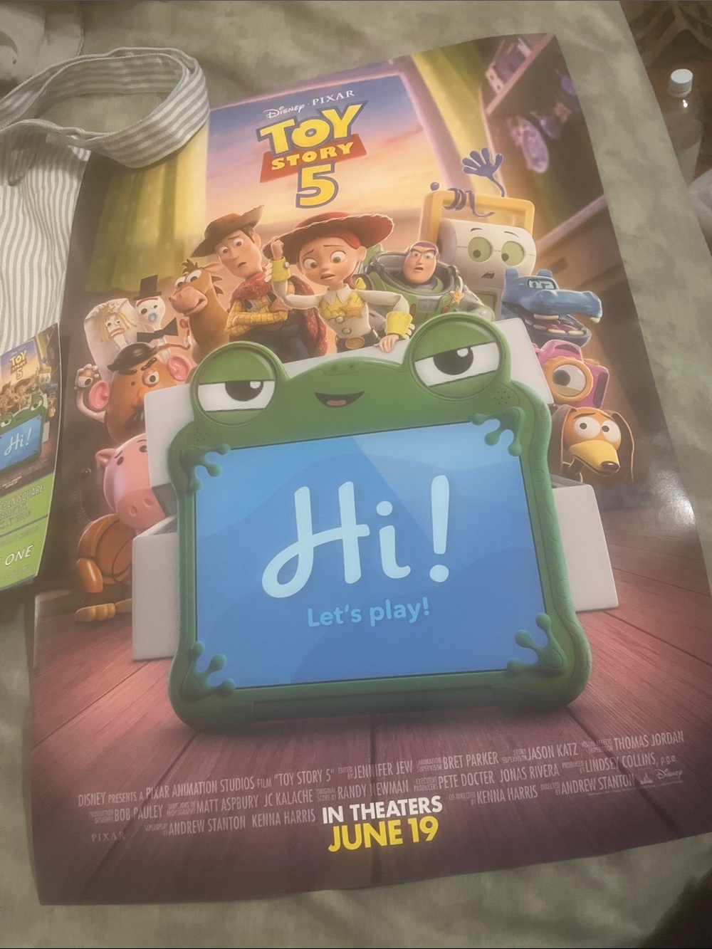 Toy Story 5 Bundle Tote, Ticket, Pencil case, ruler, button Movie posters 6/26 - Picture 5 of 12